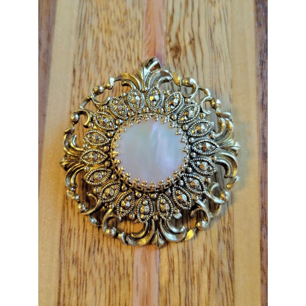 German Vintage filigree brooch or pendant